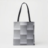 Gray, Black, White Stripes Tasche (Vorderseite)