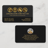 Gray Black Wire Mesh Layers Handyman Tools Visitenkarte (Vorne/Hinten)