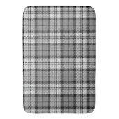 Gray Blackwatch Tartan Kariertes Design Badematte (Vorderseite Vertikal)