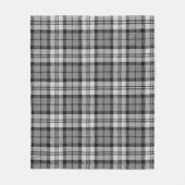 Gray Blackwatch Tartan Kariertes Design Fleecedecke (Vorderseite)