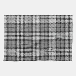 Gray Blackwatch Tartan Kariertes Design Geschirrtuch