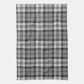 Gray Blackwatch Tartan Kariertes Design Geschirrtuch (Vertikal)