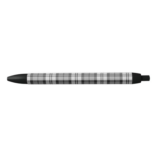 Gray Blackwatch Tartan Kariertes Design Kugelschreiber (Vorderseite)