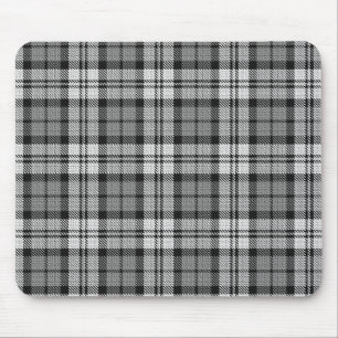 Gray Blackwatch Tartan Kariertes Design Mousepad