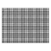 Gray Blackwatch Tartan Kariertes Design Tischdecke (Vorderseite (Horizontal))