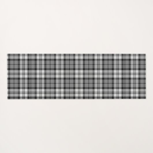 Gray Blackwatch Tartan Kariertes Design Yogamatte (Rückseite (Horizontal))