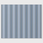 Gray Blue Chevron Stripes Geschenkpapier (Flach)