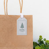 Gray-Blue Evergreen Tree Gift Tags - Set von 10 Ja Geschenkanhänger