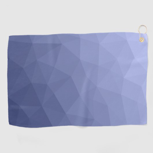 Gray Blue gradient geometric mesh pattern Golfhandtuch (Horizontal)