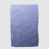 Gray Blue gradient geometric mesh pattern Golfhandtuch (Vorderseite)