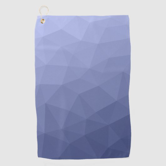 Gray Blue gradient geometric mesh pattern Golfhandtuch (Vorderseite)