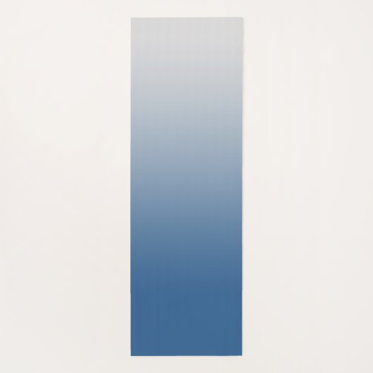 Gray Blue Gradient Yoga Mat Yogamatte (Rückseite)