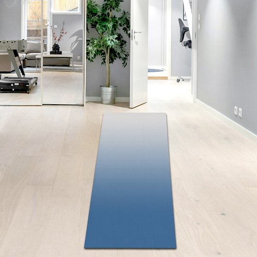 Gray Blue Gradient Yoga Mat Yogamatte