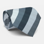 Gray Blue Striped Neck Tie Krawatte (Gerollt)