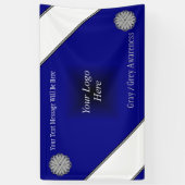 Gray Blume Ribbon von Kenneth Yoncich Banner (Vertikal)