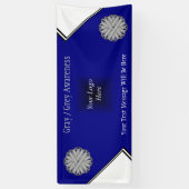 Gray Blume Ribbon von Kenneth Yoncich Banner (Vertikal)