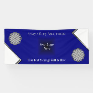 Gray Blume Ribbon von Kenneth Yoncich Banner