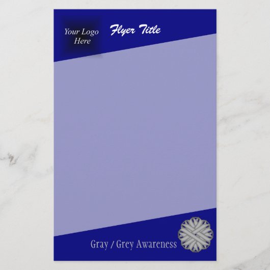 Gray Blume Ribbon von Kenneth Yoncich Flyer (Vorne)