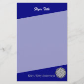 Gray Blume Ribbon von Kenneth Yoncich Flyer (Hinten)