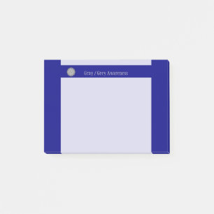 Gray Blume Ribbon von Kenneth Yoncich Post-it Klebezettel