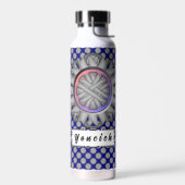 Gray Blume Ribbon von Kenneth Yoncich Trinkflasche (Links)
