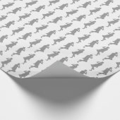 Gray Bold Mod GoGo Girls Geschenkpapier (Ecke)
