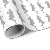 Gray Bold Mod GoGo Girls Geschenkpapier (Rolleneckpunkt)