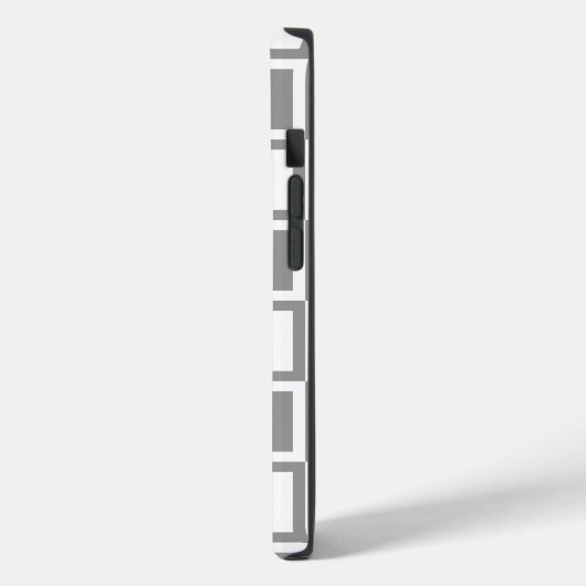Gray Bold Mod Squares Case-Mate iPhone Hülle (Rückseite / Links)