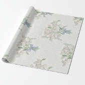 Gray Bouquet Geschenkpapier (Ungerollt)
