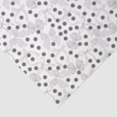 Gray Bows & Dark Gray Dots Seidenpapier (Ausschnitt)