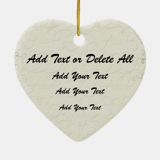 Gray Brain Cancer Ribbon from Heart - SR Keramik Ornament (Hinten)