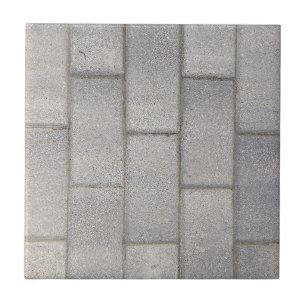 Gray Brick Cement Sidewalk Fliese