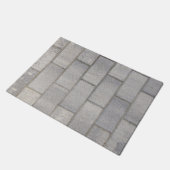 Gray Brick Cement Sidewalk Fußmatte (Schrägansicht)