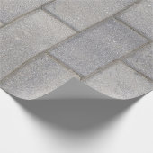 Gray Brick Cement Sidewalk Geschenkpapier (Ecke)