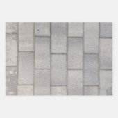 Gray Brick Cement Sidewalk Geschenkpapier Set (Vorderseite 3)