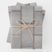 Gray Brick Cement Sidewalk Geschenkpapier Set (Beispiel)