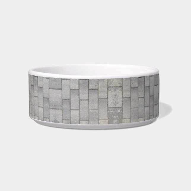 Gray Brick Cement Sidewalk  Napf (Vorderseite)