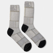 Gray Brick Cement Sidewalk Socken (Rechts)