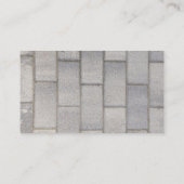 Gray Brick Cement Sidewalk  Visitenkarte (Rückseite)