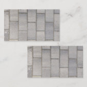 Gray Brick Cement Sidewalk  Visitenkarte (Vorne/Hinten)