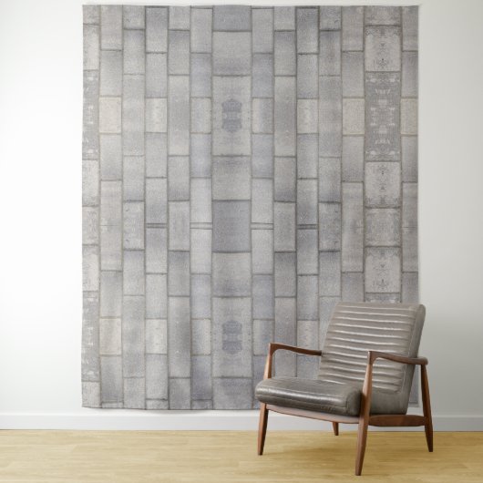 Gray Brick Cement Sidewalk Wandteppich (Beispiel)