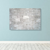 Gray Brick Wall Texture Leinwanddruck (Insitu (Holzboden))