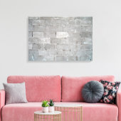 Gray Brick Wall Texture Leinwanddruck (Insitu (Wohnzimmer))