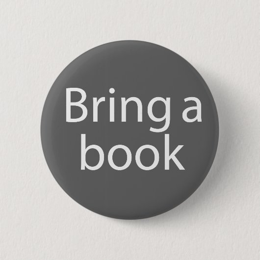 Gray Bring einen Buchjoke Button (Vorderseite)