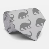 Gray Brontosaurus Krawatte (Gerollt)
