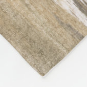 Gray brown lines abstract painting art fleecedecke (Ecke)