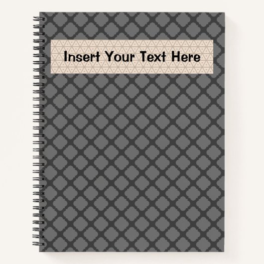 GRAY BROWN TAN PATTERS NOTIZBLOCK (Vorderseite)