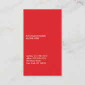 GRAY BRUSHSTROKE VISITENKARTE (Rückseite)