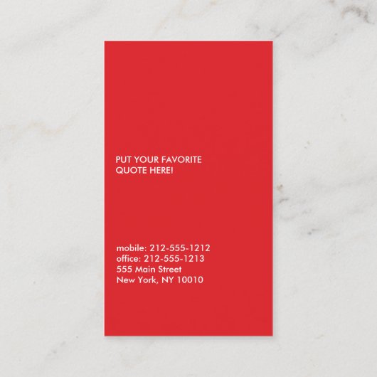 GRAY BRUSHSTROKE VISITENKARTE (Rückseite)