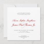 Gray Bubbles Moderne Hochzeitseinladung Einladung (Vorderseite)